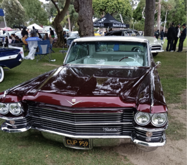 One of the many cars at the car show