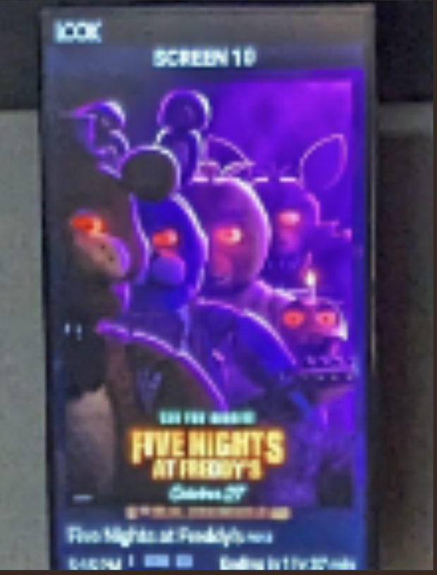 This is picture of the FNAF poster
