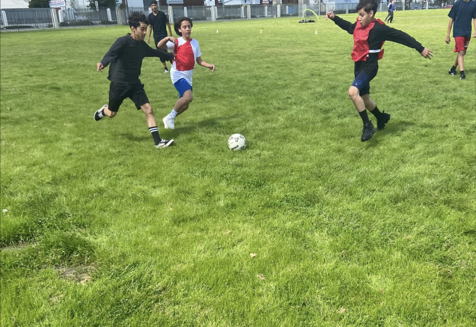Students playing during the tournament