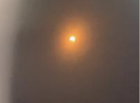The solar eclipse as viewed from Los Angeles